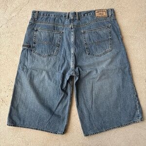 U.S. Polo Assn. Mens Blue Faded Carpenter Denim Shorts 5 Pocket